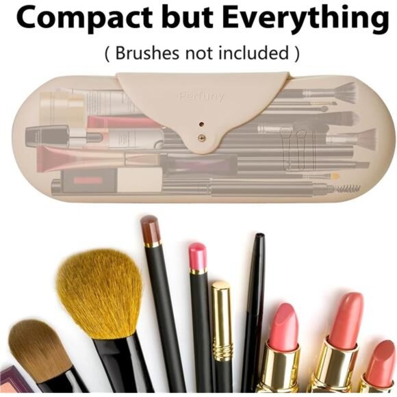 Travel Makeup Brush Holder Make up Bag Brushes Case - Picture 2 of 7